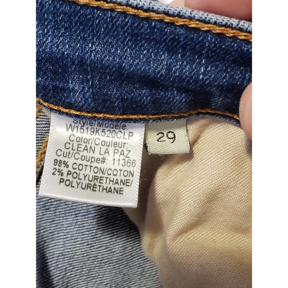 Rag & Bone Straight Leg Jeans in Clean La Paz Frayed Hem Blue Women's Size 29 - Picture 10 of 12